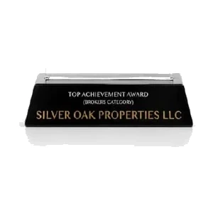 Silver Oak Properties achievement plaque